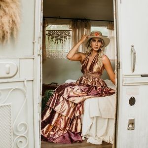 SOLD OUT - Love Shack Fancy Bexlie Maxi Dress - Size XS